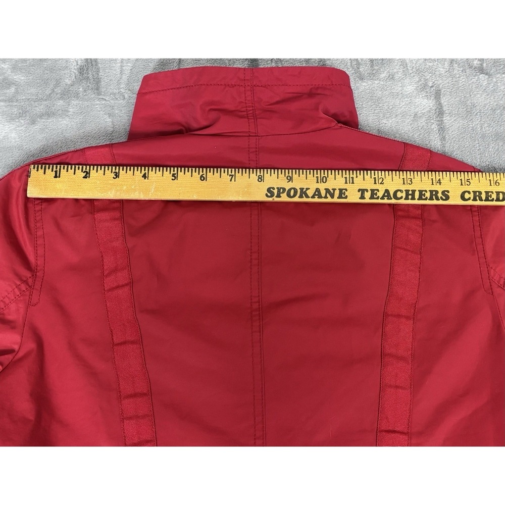 CAbi Red Utility Jacket Women Small‎ Cotton Nylon Snap Zip Pockets - Picture 11 of 11